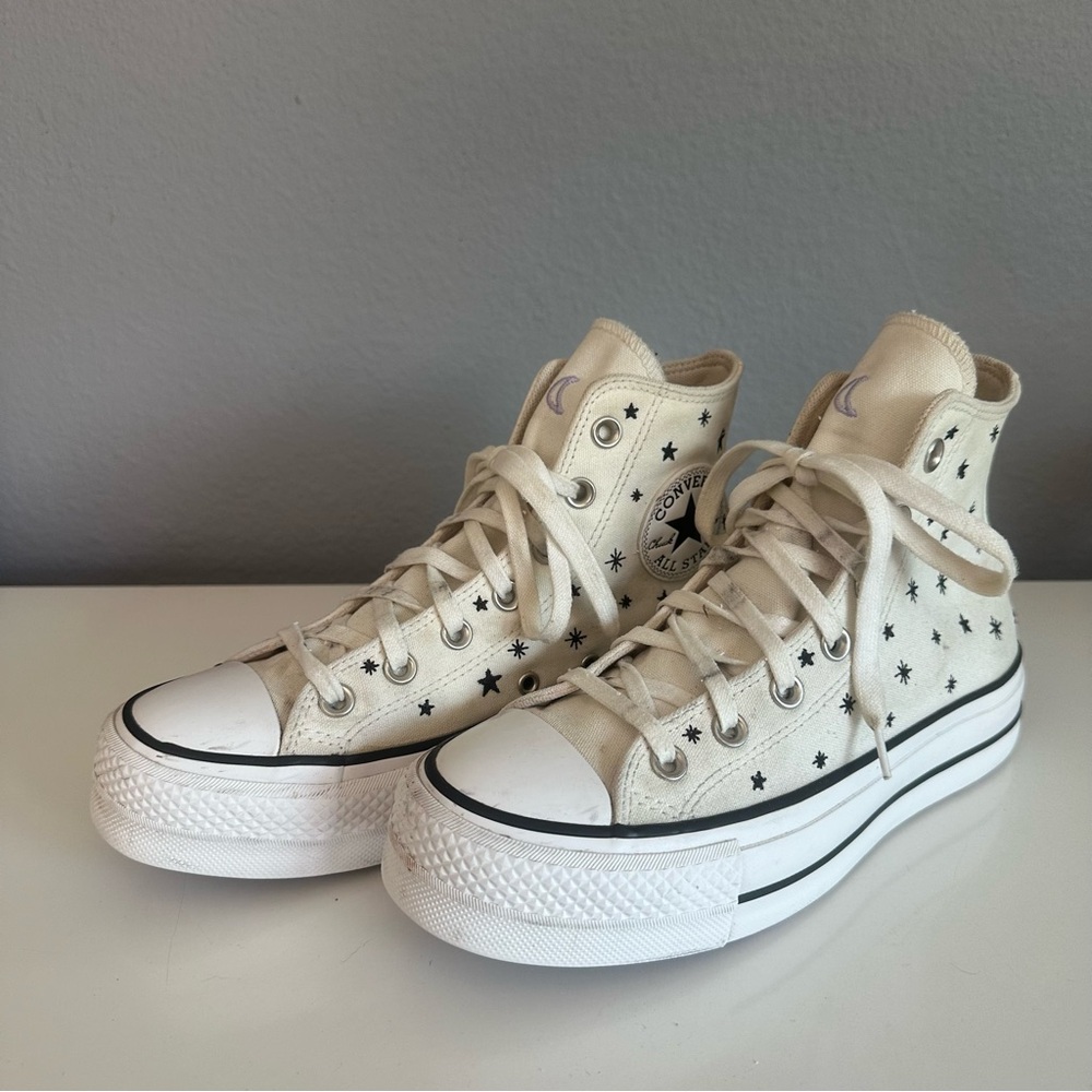 CONVERSE Star Crystal High Top Sneaker - Picture 1 of 8
